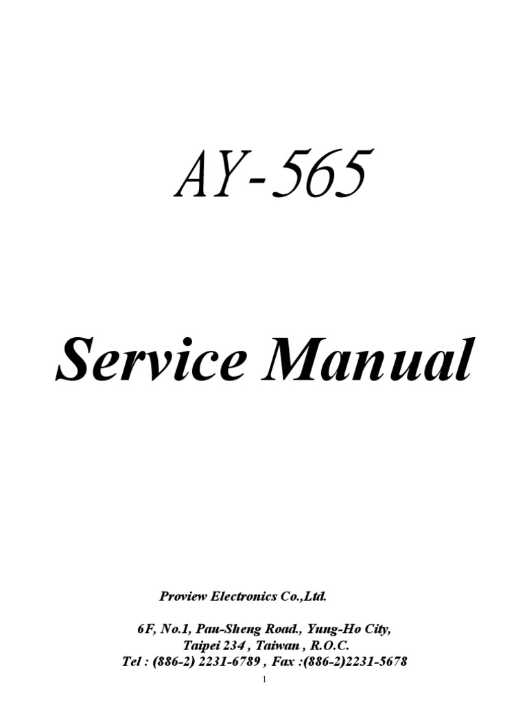 Tft Proview Ay565 Lcd Service Maunal Ac Power Plugs And Sockets Electronic Engineering