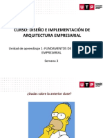 DISEÑO E IMPLEMENTACION DE ARQUITECTURA EMPRESARIAL  S03 s1 Material Final