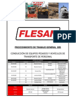 FL-SGSSO-PTG-005 CONDUCCION DE EQUIPOS PESADOS Y VEH+ìCULOS DE TRANSPORTE DE PERSONAL