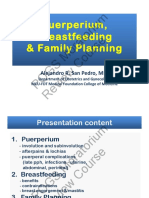 Puerperium Breastfeeding & Contraception