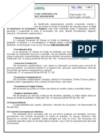 PQ - 001 Procedimento de Controle de Documentos e Registros