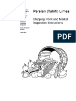 Limes, Persian (Tahiti) (Fresh) Inspection Instructions