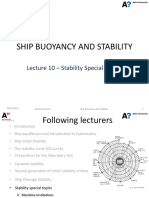 Ship Buoyancy and Stability: Lecture 10 - Stability Special Topics