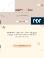 Measures - Time: Explore The Relationship Between Time, Distance and Average Speed