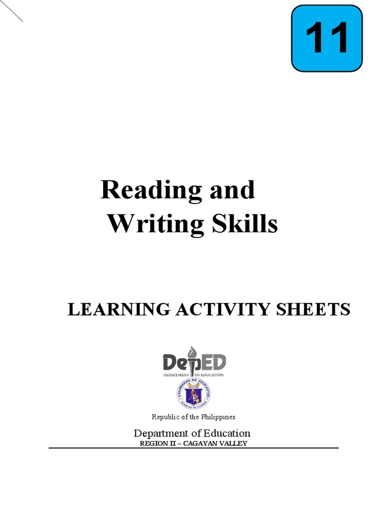 Reading and Writing LAS Quarter 3 PDF Laughter