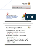 Tabel Kontingensi 2 Arah