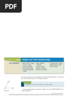 Angles and Their Relationships 1.4: Key Concepts