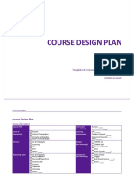 Course Design Plan: Template by Scissortail Creative Services, LLC