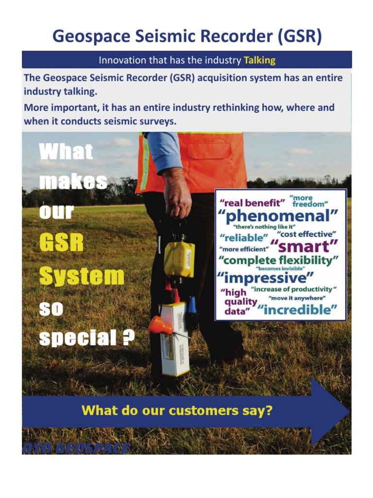 GSR System: Revolutionizing Seismic Surveys | PDF