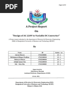 A Project Report On: Design of AC 220V To Variable DC Converter"