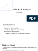 Circuit Analysis Lecture 1 Components