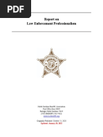 NCSA - Report On Law Enforcement Professionalism - Update Jan 2022