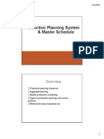 Production Planning System & Master Schedule