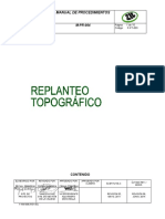 P-PT-003 Replanteo Topografico