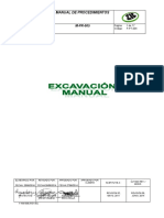 P-PT-004. Excavacion Manual