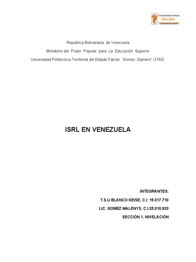 Evolución del ISLR en Venezuela | PDF | Impuestos | Venezuela