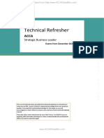 SBL Technical Refresher