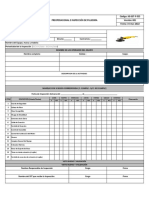 Preoperacional e Inspección de Pulidora