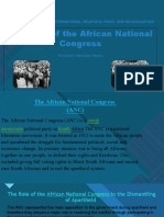 The Role of The African National Congress: Click To Edit Master Title Style