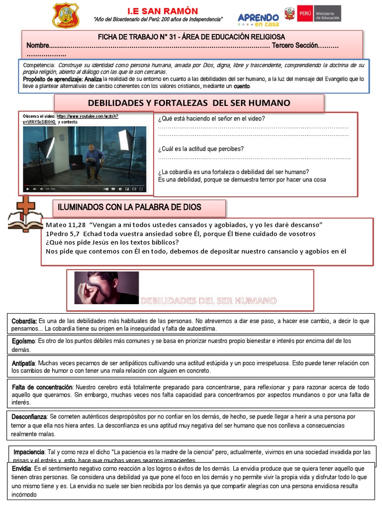 Debilidades y Fortalezas Humanas | PDF | Creatividad | Las emociones
