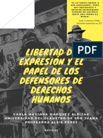 Libertad de Expresión y El Papel de Los Defensores de Derechos Humanos