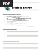 Nuclear Energy Exercises