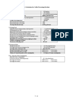 Table 8.4.4 (1) Basic Concept Calculation For Coffee Processing Machine