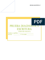 Prueba Diagnóstica 3° - Escritura