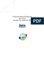 Component-Based Development Ben Fairfax Thursday 21st September 2006