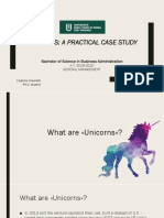Unicorns: A Practical Case Study: Bachelor of Science in Business Administration