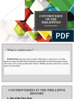 Controversy of The Philippines: Presentation Group 1