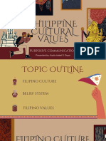 Filipino Cultural Values