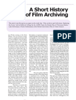A Short History of Film Archiving: ......... BUFVC