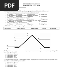 English 6 Quarter 3 Summative Test No. 2 Name: - Section