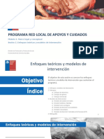 Módulo 2. Sesión 3 - Enfoques Teoricos y Modelos de Intervención