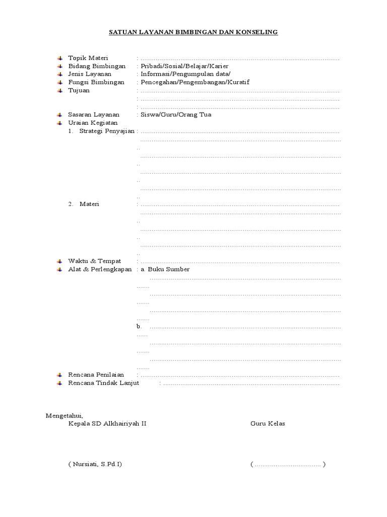 Layanan Bimbingan dan Konseling SD | PDF | Karier & Perkembangan | Bisnis