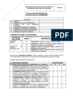019 Formulario - Evaluacion Del Desempeño
