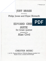 Edvard Grieg Suite for Brass Quintet by Civil Alan (Arr.)