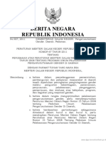 2011 Peraturan Menteri Dalam Negeri Nomor 67 Tahun 2011 (Peraturanpedia - Id)