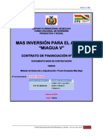 Mas Inversión para El Agua V "Miagua V": Contrato de Financiación #88662