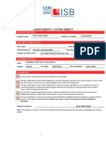 Assignment Cover Sheet: Student Details