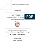 Tawi Tawi School of Arts and Trade: A Research Proposal