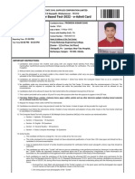 Computer Based Test-2022 - E-Admit Card: Male 19-Mar-1995 No 7504383134