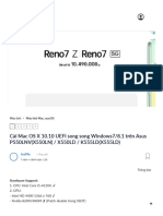 Cài Mac OS X 10.10 UEFI Song Song Windows7 - 8.1 Trên Asus P550LNV (X550LN) - X550LD - K555LD (X555LD)