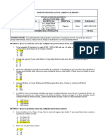 Evaluación Diagnóstica 10mo