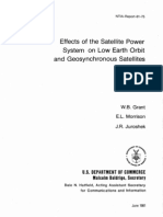 Effects of The Satellite Power System On LEO & GEO Staellites