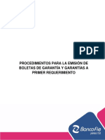 1106 - v02 - Procedimientos para La Emisión de Boletas de Garantia y Garantías A Primer Requerimiento 04 2019