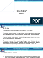 Peramalan: Pertemuan 4