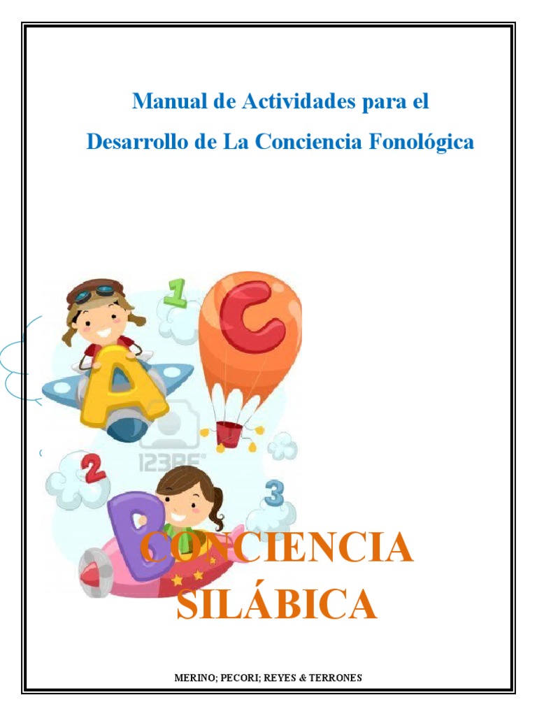 Manual de Actividades de Conciencia Fonológica | PDF | Sílaba | Lingüística