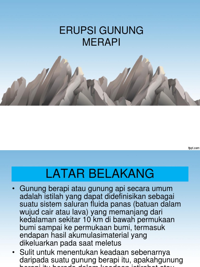 Erupsi Gunung Merapi | PDF